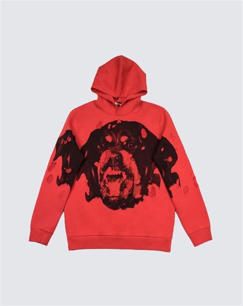 givenchy rottweiler tie|givenchy hoodie distressed.